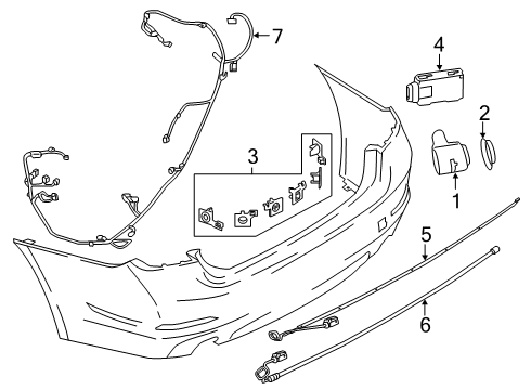 2021 BMW M850i xDrive Parking Aid KIT, MOUNT FOR PDC/PMA SENSO Diagram for 51128081107