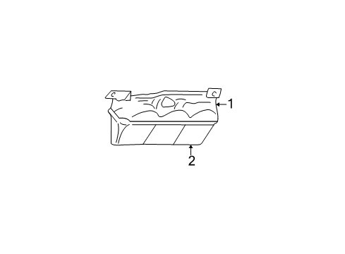 2002 Chrysler PT Cruiser High Mount Lamps Housing-CHMSL Diagram for 5288750AD