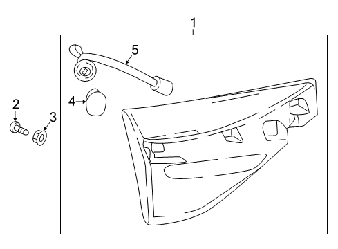 2022 Buick Enclave Tail Lamps Combo Lamp Assembly Diagram for 84848280