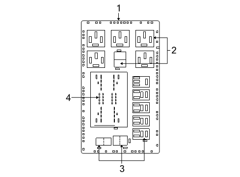 2007 Jeep Grand Cherokee Fuse & Relay Relay Junction Block Commander Diagram for 56049915AA