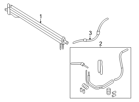 2014 Kia Sedona Trans Oil Cooler Hose Assembly-Automatic TRANSAXLE Oil Co Diagram for 254204D970