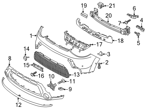 2016 Kia Soul A/C & Heater Control Units Screw-Tapping Diagram for 12442-06206-B