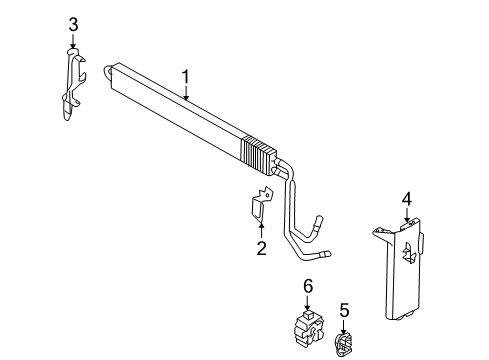 2014 BMW X6 Power Steering Oil Cooler Bracket, Power-Steering Cooler Diagram for 17117576275