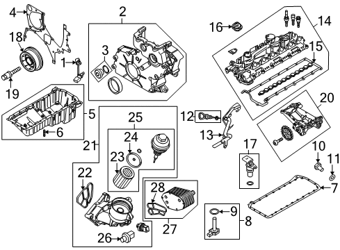 2009 BMW 335d Powertrain Control Oxygen Sensor Diagram for 13628589845