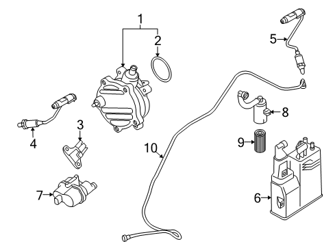 2010 BMW 760Li Powertrain Control O-Ring Diagram for 07119906673