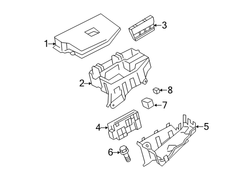 2016 Scion tC Electrical Components Upper Cover Diagram for 82662-21061