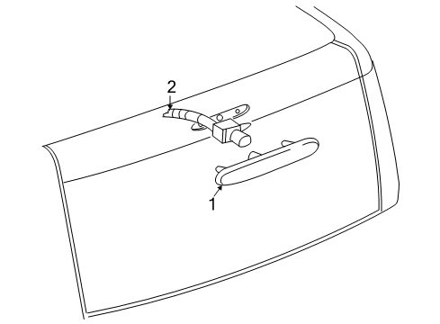 2005 Chevrolet SSR High Mount Lamps Lamp Asm-High Mount Stop Diagram for 15133728