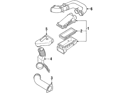 1990 Ford E-350 Econoline Filters Oil Filter Diagram for E3TZ-6731-A