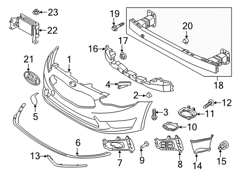 2017 Kia Cadenza Cruise Control System Steering Wheel REMOCON Bezel Diagram for 96700F6010