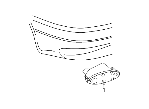 2002 Chrysler Town & Country Fog Lamps Fog Lamp Diagram for 4857267AA