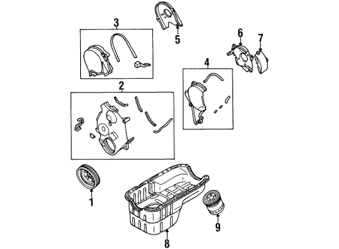 1998 Mitsubishi 3000GT Filters Filter Diagram for MB658136