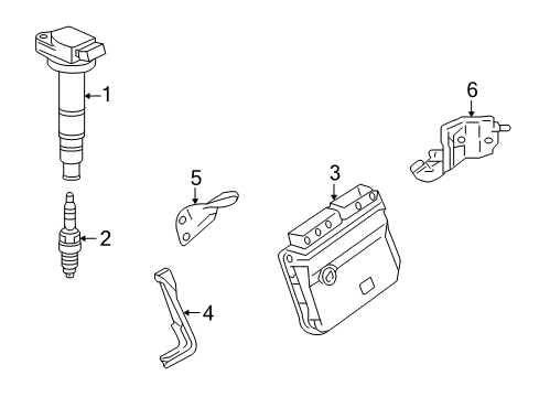 2012 Lexus HS250h Ignition System Hybrid Vehicle Control Computer Diagram for 89981-75090