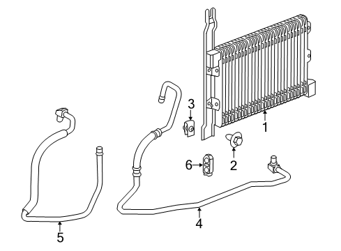 2012 Chevrolet Impala Engine Oil Cooler Cooler Bolt Diagram for 15960191