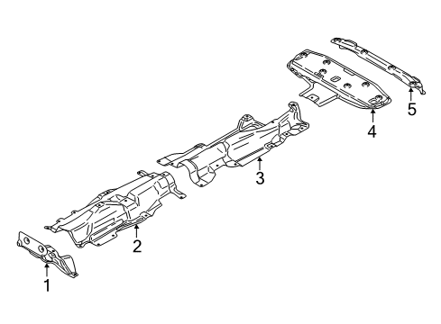 2018 BMW X1 Heat Shields Heat Insulator Rear Silencer Diagram for 51487290784