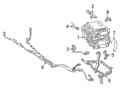 2018 Lexus LC500h Electrical Components Bracket, Inverter, No Diagram for G9217-30040