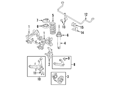 1986 Mitsubishi Mighty Max Front Axle, Rear Axle, Axle Shafts & Joints, Differential, Propeller Shaft Gear Set Diagram for MB241962
