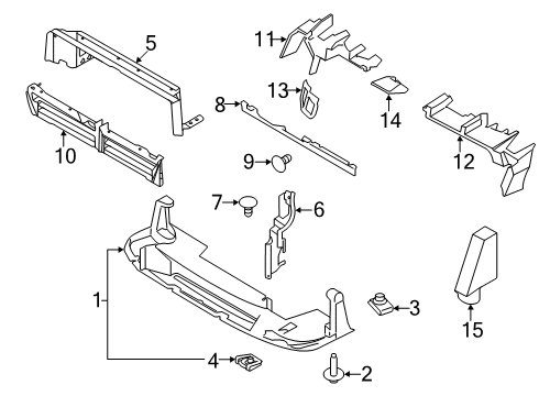 2020 Ford Transit-250 Splash Shields Inner Weatherstrip Diagram for CK4Z-16A238-D