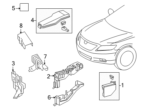 2014 Toyota Venza Electrical Components Junction Block Diagram for 82720-0T011