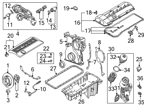 1999 BMW 328i Senders Double Temperature Switch Diagram for 13621703993