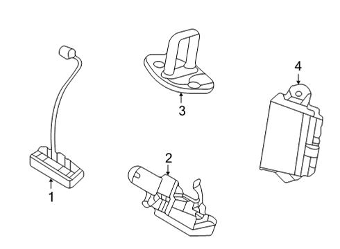 2022 Hyundai Tucson Lift Gate Lock & Electrical LATCH ASSY-TAIL GATE Diagram for 81800-N9000