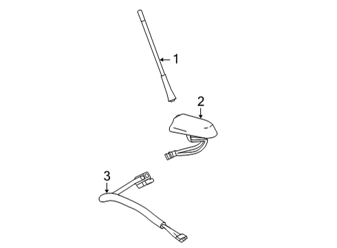 2021 Chevrolet Trailblazer Antenna & Radio Radio Diagram for 84776474