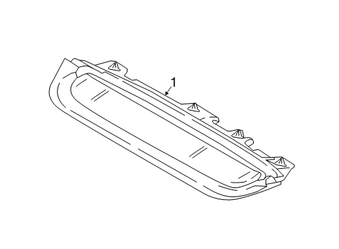 2018 Kia Stinger High Mount Lamps Lamp Assembly-High Mounted Stop Diagram for 92700J5000