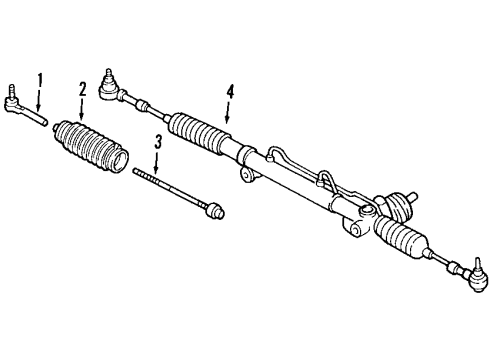2010 Cadillac STS P/S Pump & Hoses, Steering Gear & Linkage Power Steering Pressure Hose Diagram for 19206606