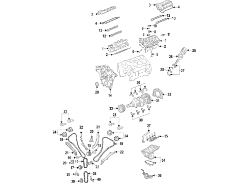 2021 Jeep Wrangler Engine Parts, Mounts, Cylinder Head & Valves, Camshaft & Timing, Oil Pan, Oil Pump, Crankshaft & Bearings, Pistons, Rings & Bearings, Variable Valve Timing Support-Engine Mount Diagram for 68480593AB