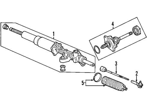 2000 Honda S2000 Steering Column & Wheel, Steering Gear & Linkage EPS Unit Diagram for 39980-S2A-A02