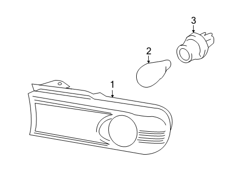 2014 Toyota FJ Cruiser Bulbs Signal Lamp Diagram for 81131-35560