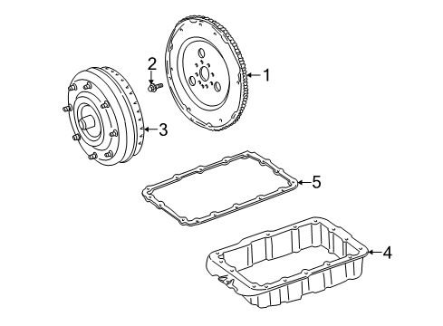 2005 Ford Freestyle Automatic Transmission Filter Diagram for 5F9Z-7A098-B