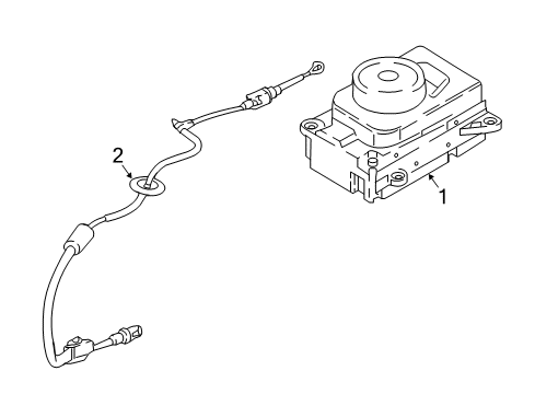 2019 Ford Expedition Gear Shift Control - AT Gear Shift Assembly Diagram for JL1Z-7P155-Q