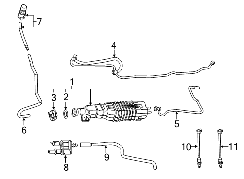 2022 Ram 1500 Powertrain Control FUEL VAPOR Diagram for 68580832AA