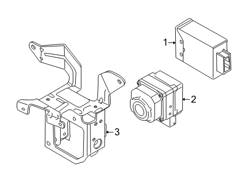 2009 BMW 528i xDrive Electrical Components Night Vision Camera Control Unit Diagram for 66549164992