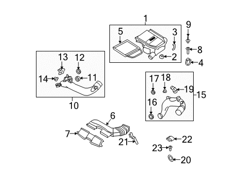 2008 BMW 335xi Filters Hose Clamp Diagram for 17127533721