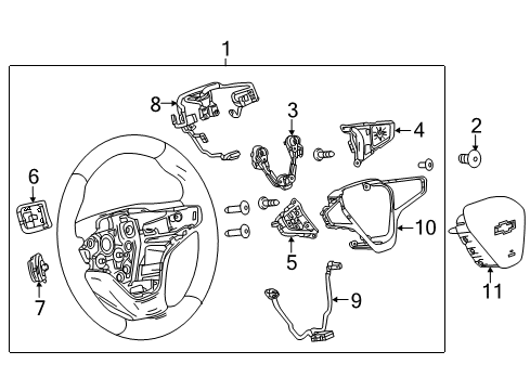 2021 Chevrolet Malibu Cruise Control Module Diagram for 84234164