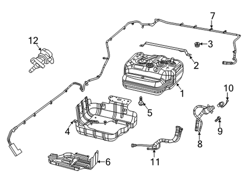2020 Jeep Wrangler Emission Components DIESEL EXHAUST FLUID Diagram for 68297713AC