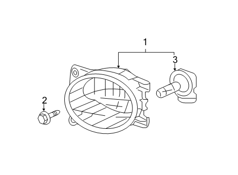 2010 Honda Pilot Bulbs Foglight Unit, Driver Side (Coo) Diagram for 33951-SZA-305