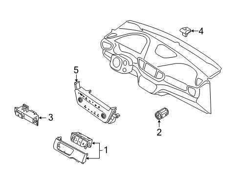 2021 Hyundai Ioniq Ignition Lock Sw Assembly-Button Start Diagram for 95430-G2500-MGS