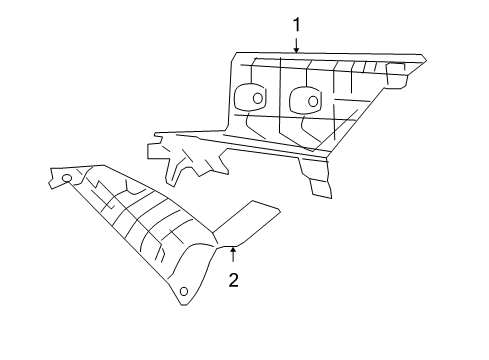 2011 Hyundai Azera Interior Trim - Quarter Panels Bolt-Module Mounting Diagram for 56183-34500