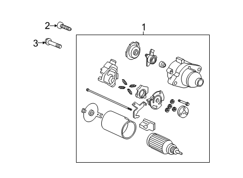 2014 Acura TSX Starter Starter, Core Id (Sm-73002) (06312-R40-505Rm) (Reman) Diagram for 06312-R40-505RM