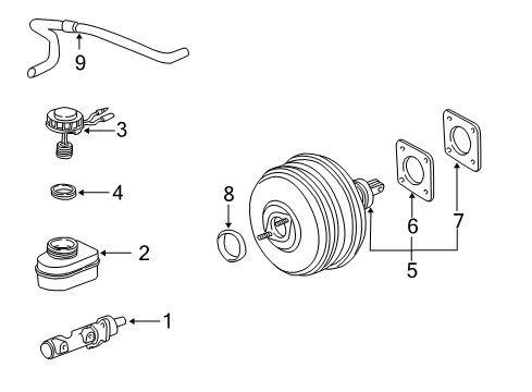 2006 Honda Pilot Dash Panel Components Power Assembly, Master (9"+9") Diagram for 46400-S9V-A11