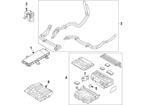 2018 Ford Focus Battery Cable Diagram for H1FZ-14A303-D