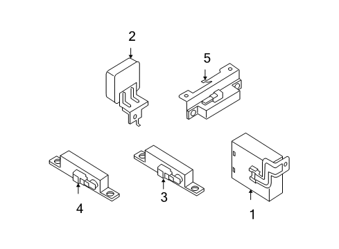 2007 Nissan Maxima Keyless Entry Components Control Assembly - Smart KEYLESS Diagram for 285E1-ZK30B