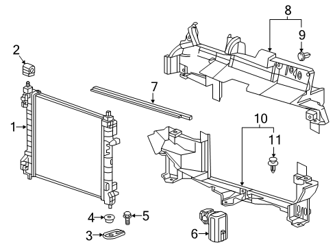 2016 Chevrolet Spark Switches & Sensors Upper Seal Diagram for 42333852