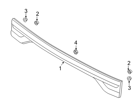 2015 Lincoln Navigator Reflector Reflector Nut Diagram for -N805296-S103