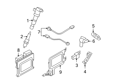 2010 Hyundai Santa Fe Ignition System Bracket-Connector Diagram for 27326-3C150
