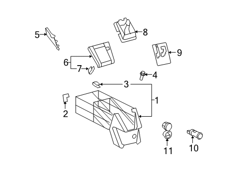 2010 Scion xB Front Console Shift Boot Diagram for 58808-12320-B0