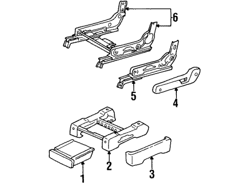 2001 Mercury Villager Power Seats Switch Diagram for XF5Z-14A701-BAD