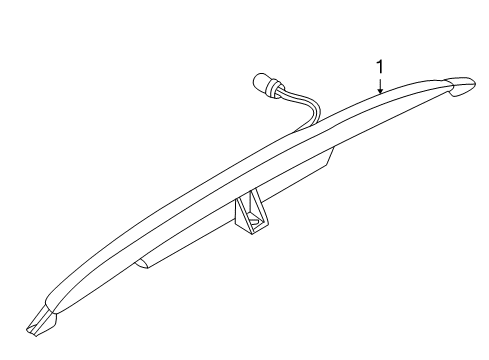 2001 BMW Z8 High Mount Lamps Third Stoplamp Diagram for 63258377315